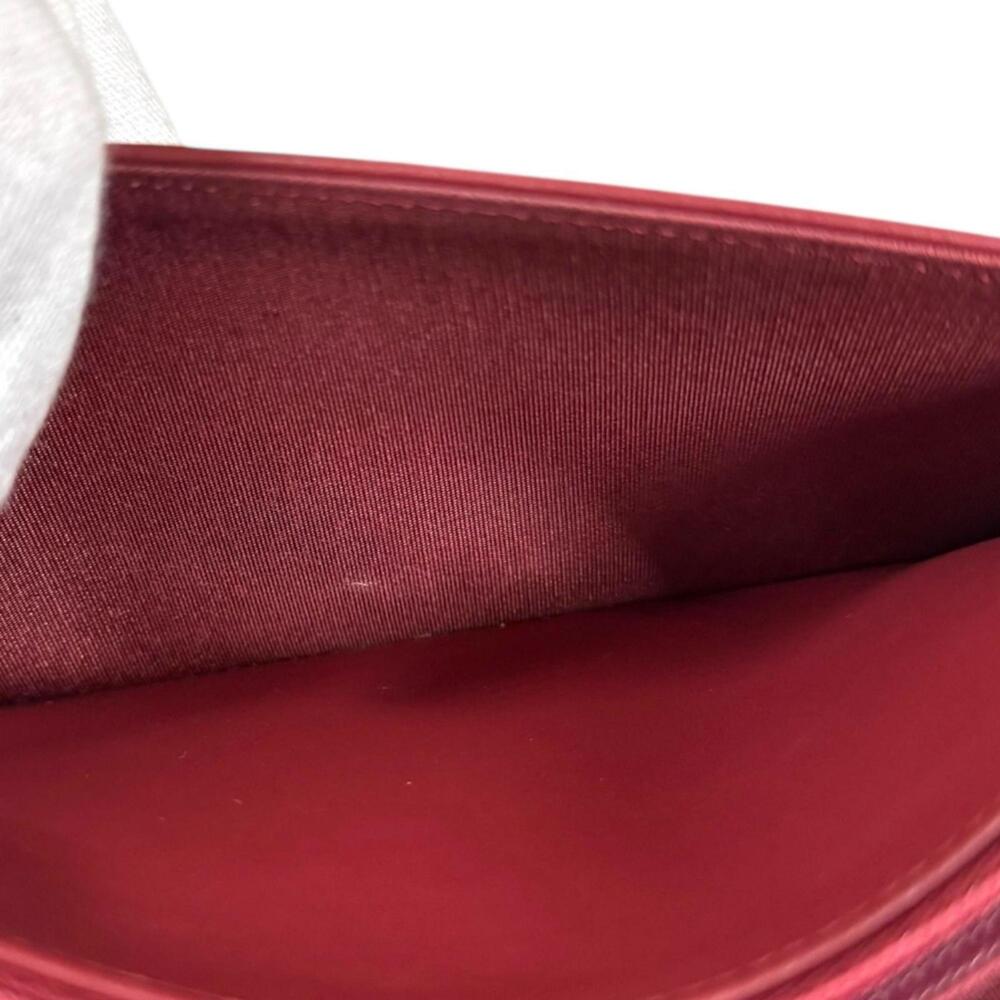 CHANEL Authentic Red Caviar Leather Wallet - Picture 12 of 13